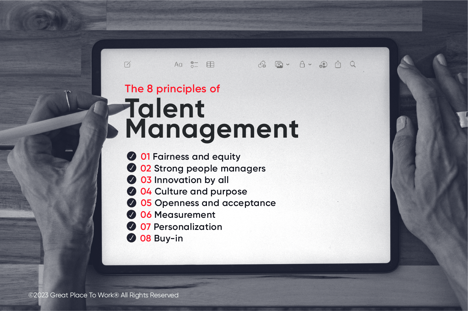 8 Principles of talent management